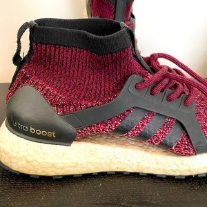 Purple ultra boost adidas runners